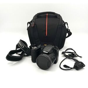 Nikon Coolpix L820 16MP Digital Camera 30x Zoom Tested w/ Strap Case Bundle